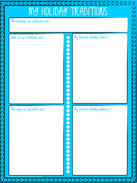 My Holiday Traditions