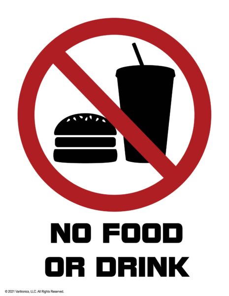 No Food or Drink Poster