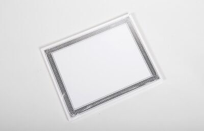 Plain silver certificate