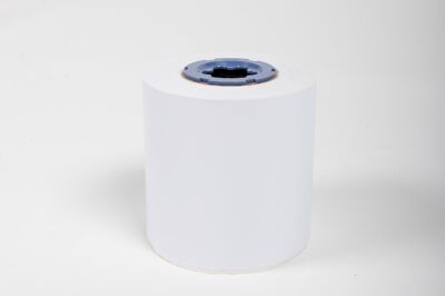 Whiter gloss 4 inch sticker roll