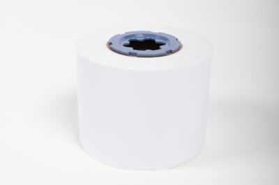 white gloss 3 inch sticker roll