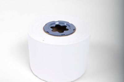 white matte bumper sticker roll