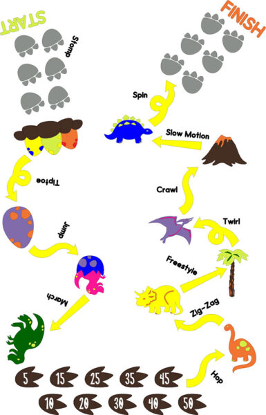Dinosaur Sensory Path