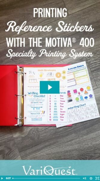 Reference Stickers Using Your VariQuest Motiva