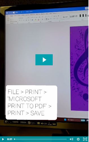 How to Print Content from Word Processing Programs
