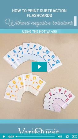 How to Print Subtraction Flashcards