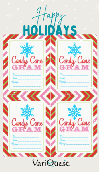 Holiday Candy Cane Grams